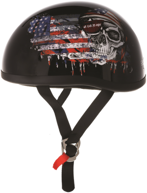 Bikers Choice 649515 Skid Lids Live To Ride Original Helmet - Large