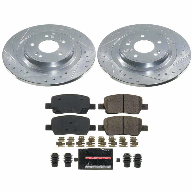 Power Stop K9221 2022 fits Kia Carnival Rear Z23 Evolution Brake Kit
