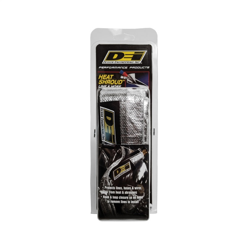 DEI  10487 Heat Shroud 2-1/2in x 3ft - Aluminized Sleeving-Hook and Loop Edge