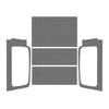 DEI  50603 fits Jeep 04-06 Wrangler LJ Unliminted Headliner Complete Kit - Gray