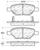 Stoptech 308.1033 Street Touring Brake Pads
