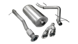 CORSA Performance 14259 Corsa 2007-2008 fits Chevrolet Silverado Crew Cab/Short Bed 1500 4.8L V8 Polished Sport Cat-Back Exhaust
