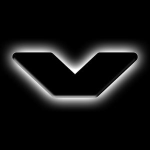 ORACLE Lighting 3141-V-001 Universal Illuminated LED Letter Badges - Matte Blk Surface Finish - V