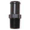 Edelbrock 8183 Hose End Straight 1/2In NPT to 3/4In Barb Black Anodize