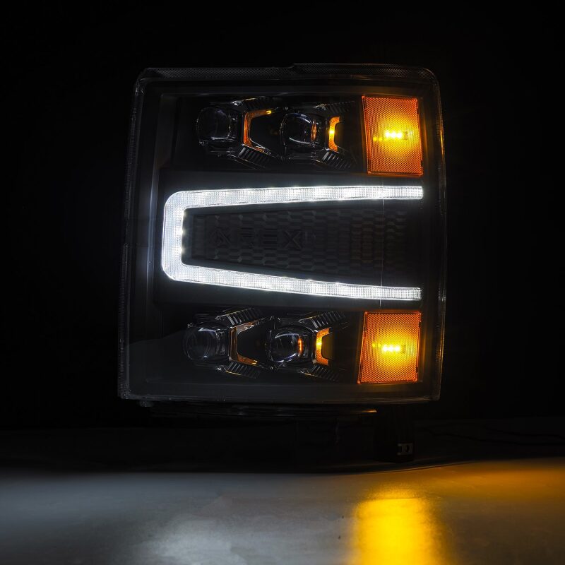 AlphaRex 880239 04-15 fits Chevy 1500HD NOVA-Series LED Proj Headlights Black