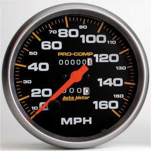 AutoMeter 5154 AutoMeter Gauge Speedometer 5in. 160MPH Mechanical Pro-Comp