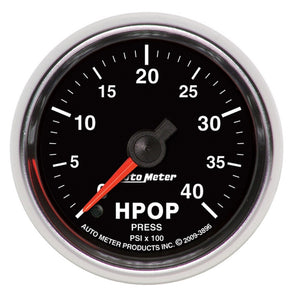 AutoMeter 3896 Autometer GS Series 2-1/16in High Pressure Oil Pump 0-4K PSI Digital Stepper Motor Electrical Gauge