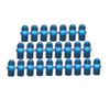 Russell 660428 Performance -4 AN to 1/8in NPT Straight Flare to Pipe (Blue) (25 pcs.)