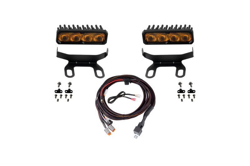 Diode Dynamics DD8612 2013-2018 Ram 1500 Ram Standard SS6 Max LED Kit Yellow Fog 3000K