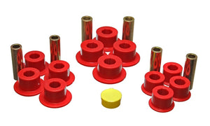 Energy Suspension 3.2141R fits Chevy Rear Leaf Spring Set - Red
