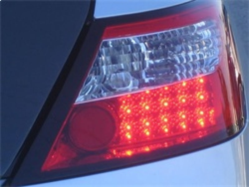 Spyder 5004512 fits Honda 06-08 Civic 2Dr LED Tail Lights Red Clear ALT-YD-HC06