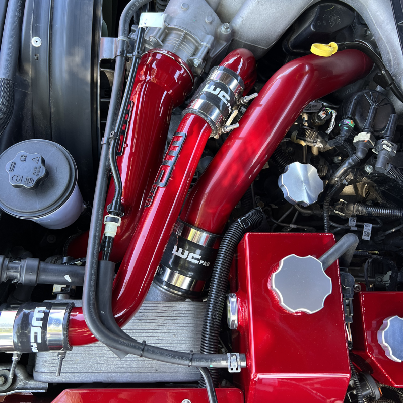 Wehrli WCF100311-GB 17-25 6.7L Power Stroke Upper Coolant Pipe Kit - Gloss Black