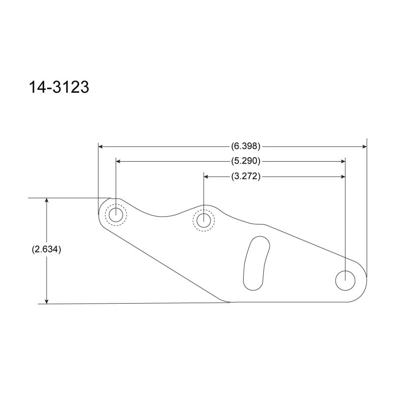 Peterson Fluid Systems 14-3123 fits Chevrolet Big Block Mount Blade - Right Side Mount A-Arm