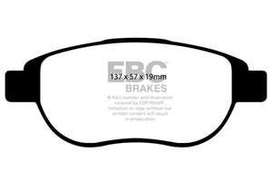 EBC UD1618 12+ Fiat 500 1.4 Turbo Abarth Ultimax2 Front Brake Pads