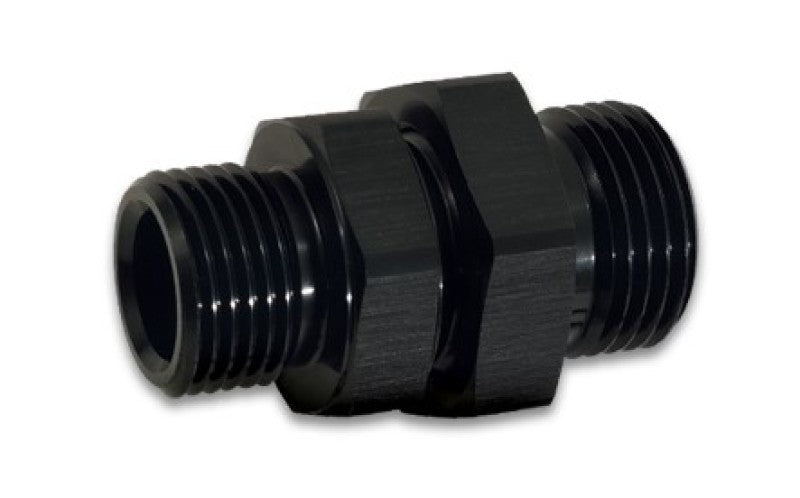 Vibrant 16986 -12AN ORB Male to Male Union Adapter - Anodized Black