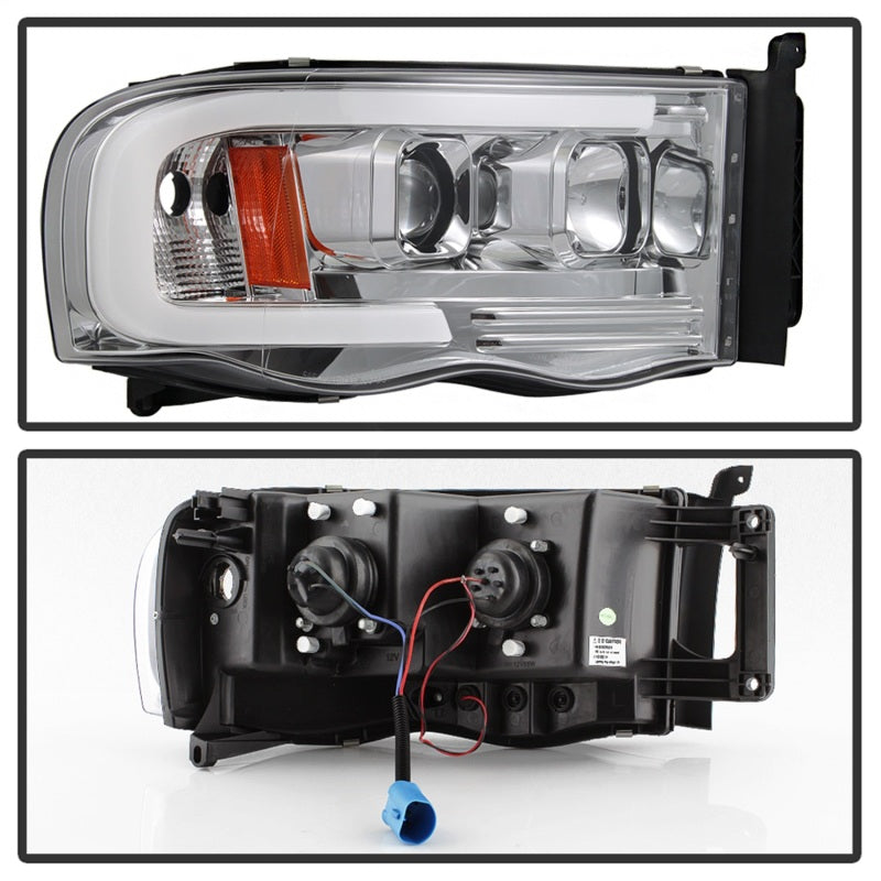 Spyder 5084613 fits Dodge 02-05 Ram 1500 V2 Projector Headlights - Light Bar DR