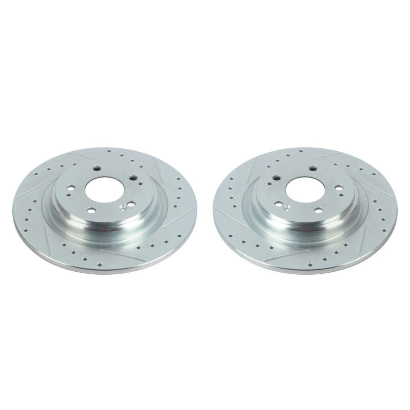 PowerStop fits Acura 17-20 MDX Rear Evolution Drilled & Slotted Rotors - Pair