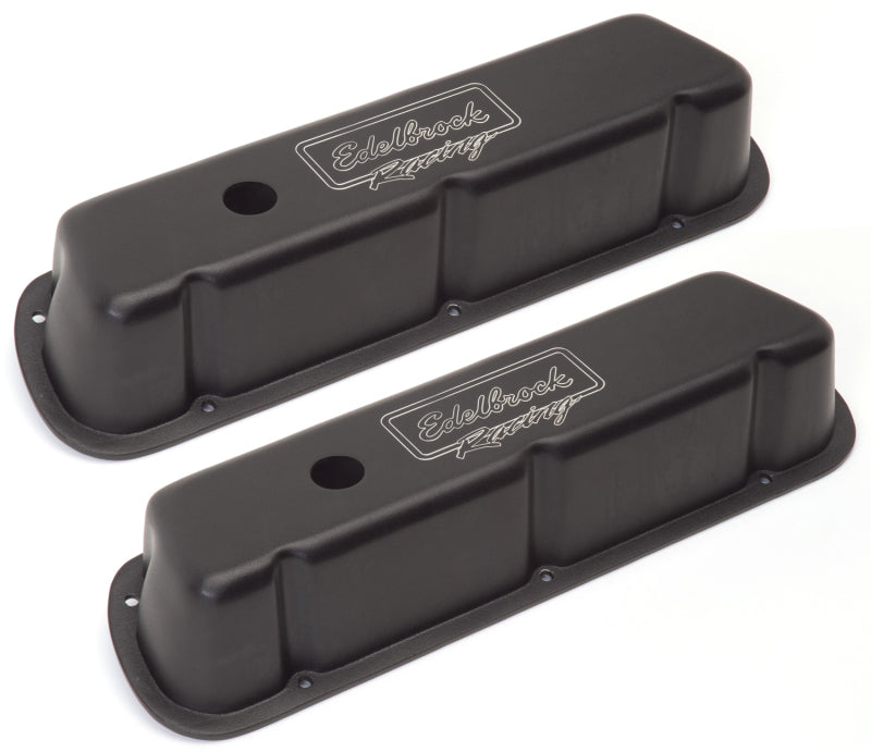 Edelbrock 41253 Valve Cover Victor Series fits Ford 289-302-351W CI V8 Low Black