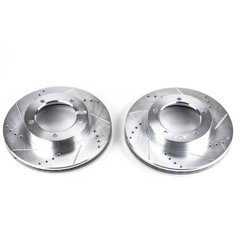 PowerStop fits Lexus 98-07 LX470 Front Evolution Drilled & Slotted Rotors - Pair