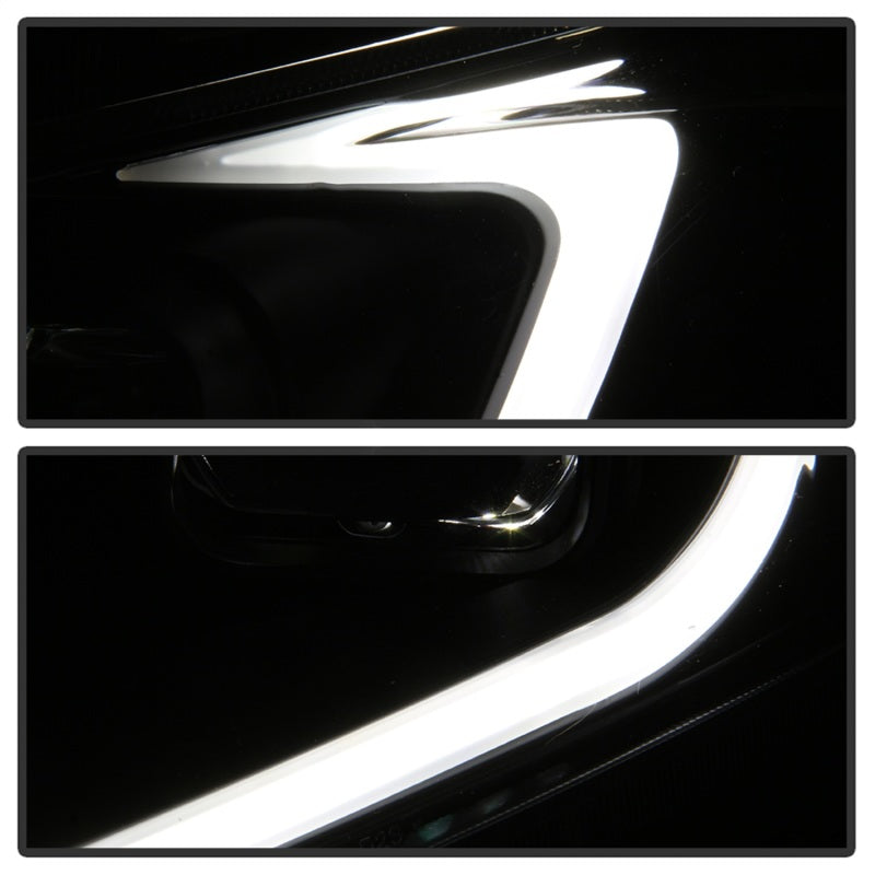 xTune 9042218 09-14 fits Acura TSX Projector Headlights - Light Bar DRL - Black