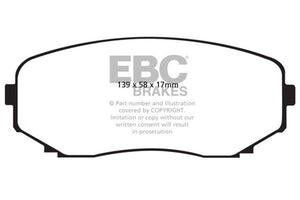 EBC DP21794 11-14 fits Ford Edge 2.0 Turbo Greenstuff Front Brake Pads