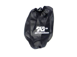K&N Engineering RF-1020DK K&N Black Drycharger Round Tapered Air Filter Wrap 5in Top ID / 7.5in Base ID / 8in Height