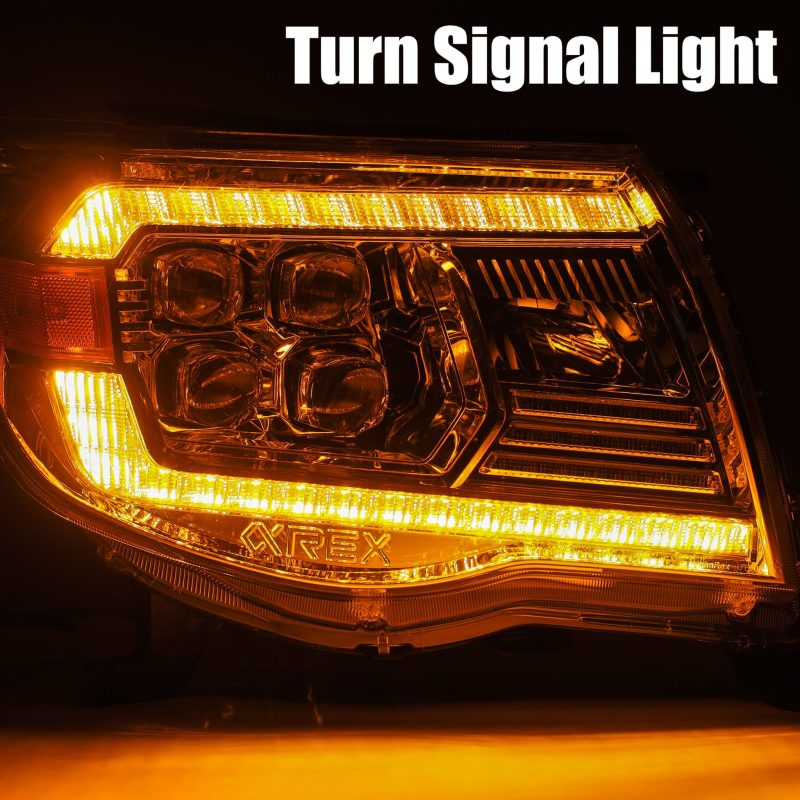 AlphaRex  880742 fits Toyota 05-11 Tacoma NOVA LED Projector Headlights Plank St