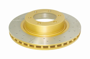 DBA 2700X 09/02+ fits Toyota Landcruiser 17in Wheel Front Drilled & Slotted Stre