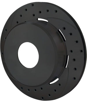 Wilwood 160-6973-BK Rotor-1.91in Offset-SRP-BLK-Drill-LH 12.19 x .810 - Blank