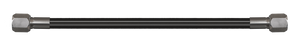 Goodridge VTOL-006C-BK 6in Universal Oil Line Assembly w/Black Fittings