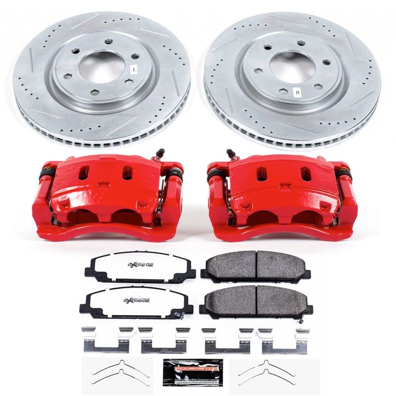 Power Stop KC6321-36 17-22 fits Nissan Armada Front Z36 Truck & Tow Kit w/Cals