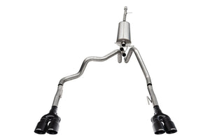 CORSA Performance 21199BPC Corsa 19-25 fits Chevy Silverado 1500 CatBack Dual Rear Exit with Twin 4in Black Powder Ct ProSeries Tips