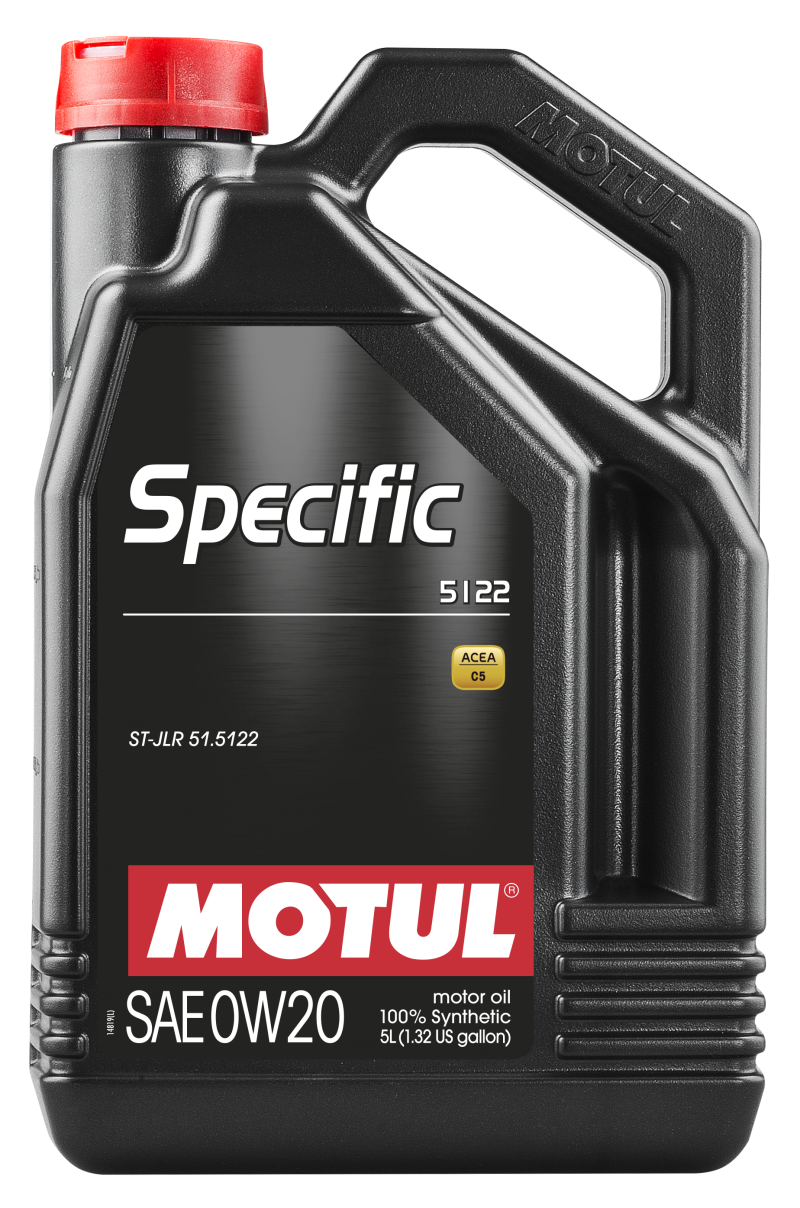 Motul 107339 5L OEM Synthetic Engine Oil ACEA A1/B1 Specific 5122 0W20