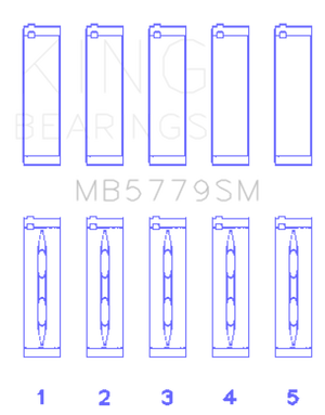 KING KINGMB5779SM0.25 fits KING MB5779SM0.25 Engine Bearings fits Audi CDaa/CDh