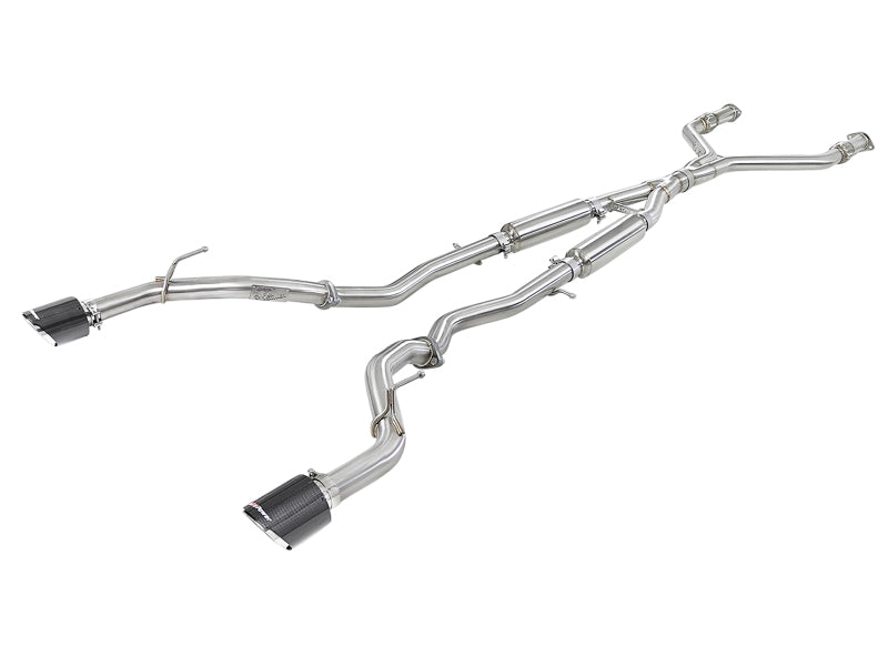 AFE 49-36132NM-C  2.5in 304 SS Cat-Back Exhaust System w/ Carbon Fiber Tips 16-