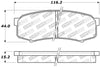 Stoptech 309.0606 Performance 96-09 fits Lexus GX 470/LX 450/LX 470/LX 570 Rear Brake Pads