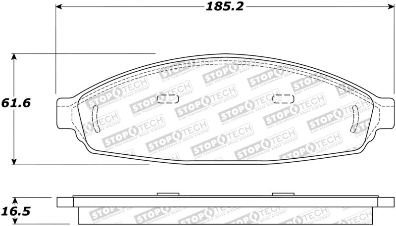 Stoptech 308.0931 Street Brake Pads