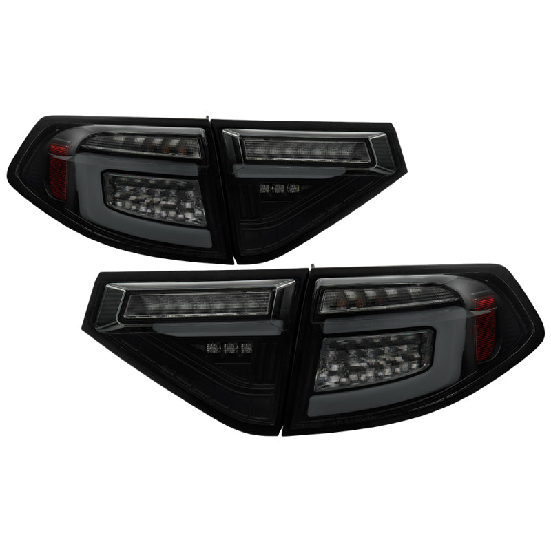 Spyder 5086747 Subara fits Impreza WRX Hatchback LED Tail Lights Seq Signal Blk