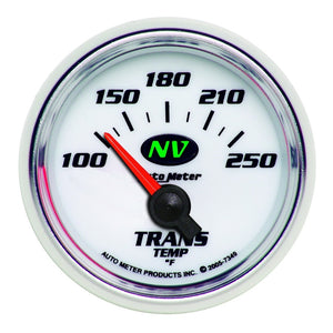 AutoMeter 7349 Autometer NV 2 1/16in 100-250 Deg F Digital Transmission Temp Gauge