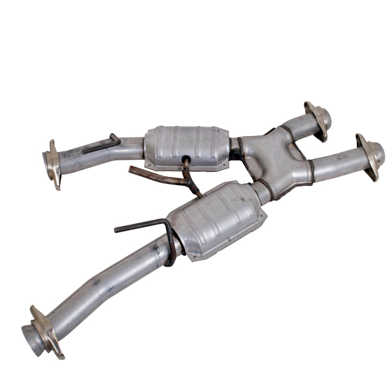 BBK 1810 Mustang 5.0 Short Mid X Pipe w Catalytic Converters 2-1/2 For Automatic Long Tube Headers