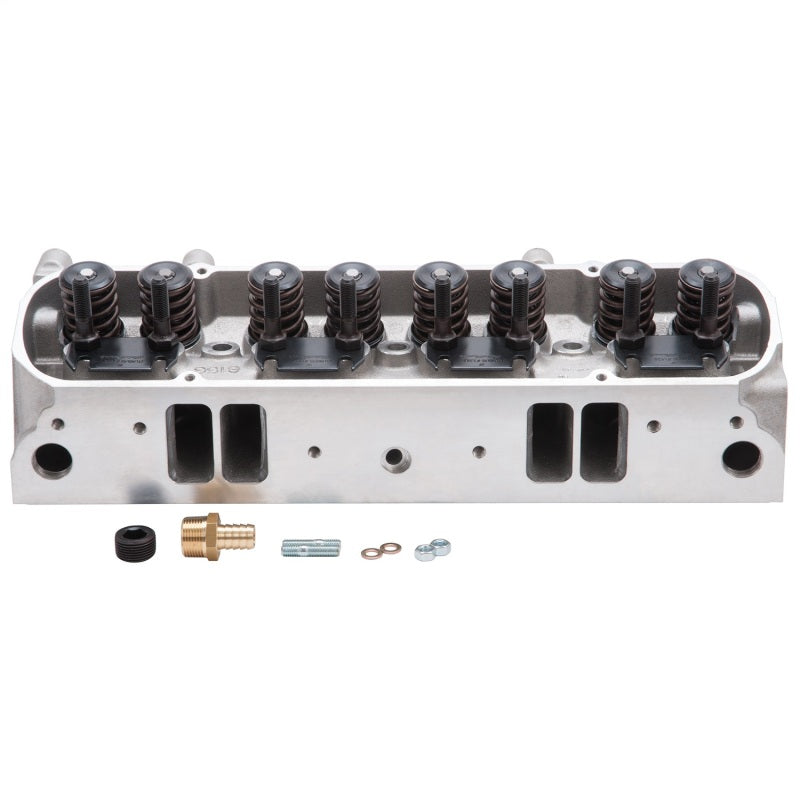 Edelbrock 61595 Cylinder Head fits Pontiac Performer D-Port 72cc Chambers for Hydraulic Roller Cam Complete