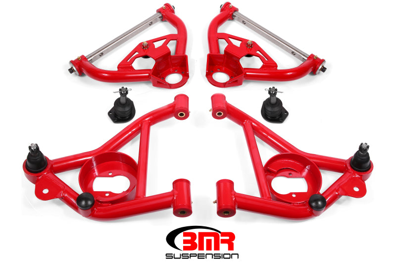 BMR AA030R G-Body Upper And Lower A-Arm Kit - Red