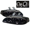 Spyder 5010865 fits Honda 92-95 Civic 2/3DR 1PC Projector LED Halo Amber Reflct