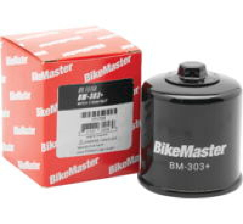 BikeMaster 171725 BM-303+ Oil Filter - Black