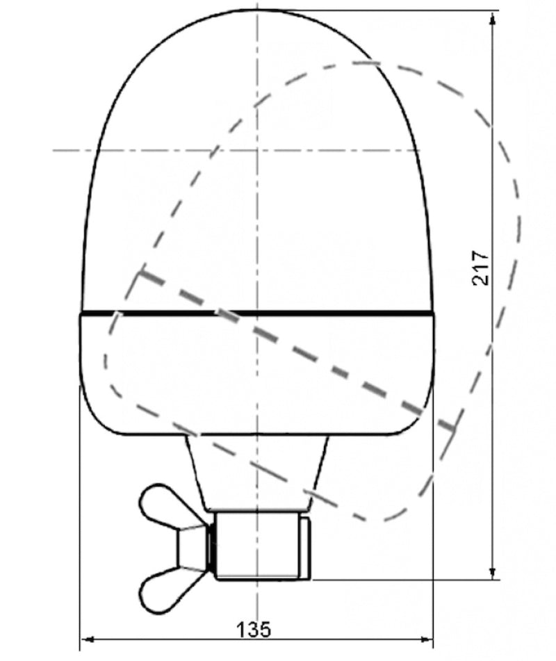 Hella 9506011 Identification Lamp Rotating Beacon 2Rl