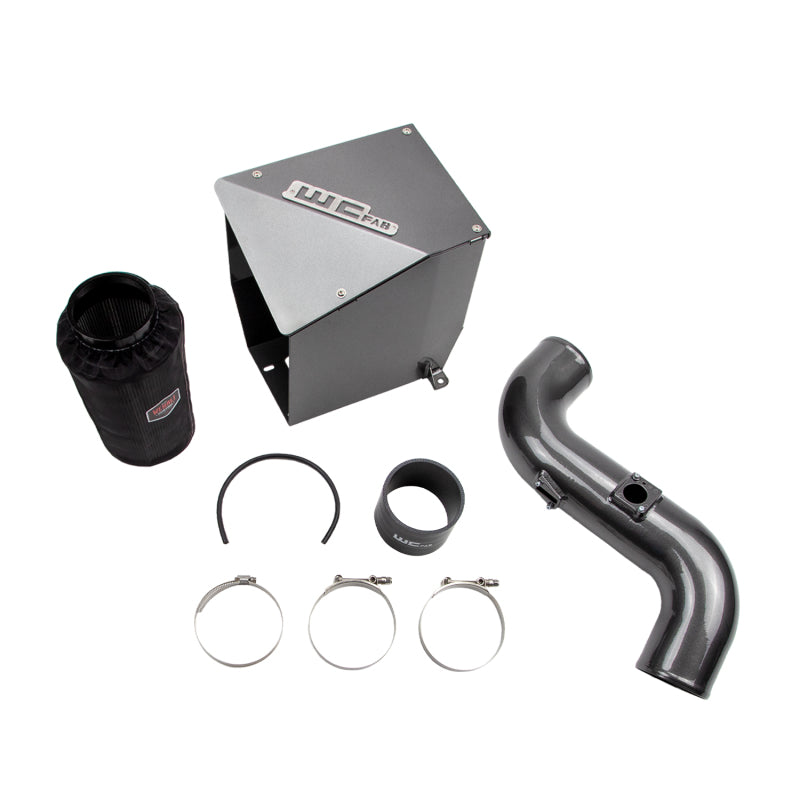 Wehrli WCF100194-GRY fits Chevrolet 11-16 Duramax LML 4in Intake Kit - WCFab Gre