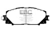 EBC DP21817/2 11+ fits Lexus CT200h 1.8 Hybrid Greenstuff Front Brake Pads