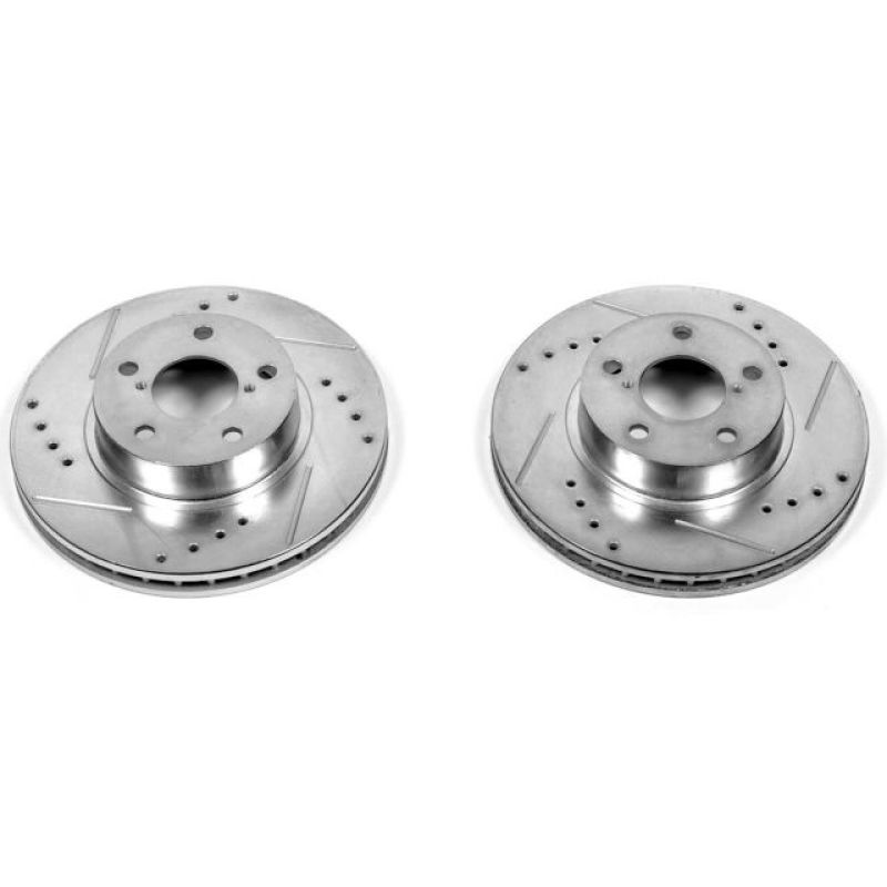 PowerStop fits Subaru 93-01 Impreza Front Evolution Drilled & Slotted Rotors -