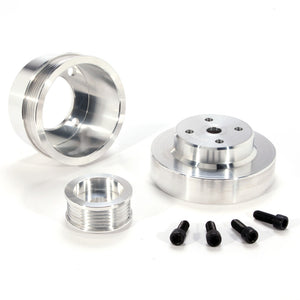 BBK 1553 86-93 fits Mustang 5.0 Underdrive Pulley Kit - Lightweight CNC Bille