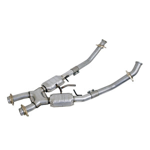 BBK  1663 Mustang 5.0 High Flow X Pipe With Catalytic Converters - 2-1/2